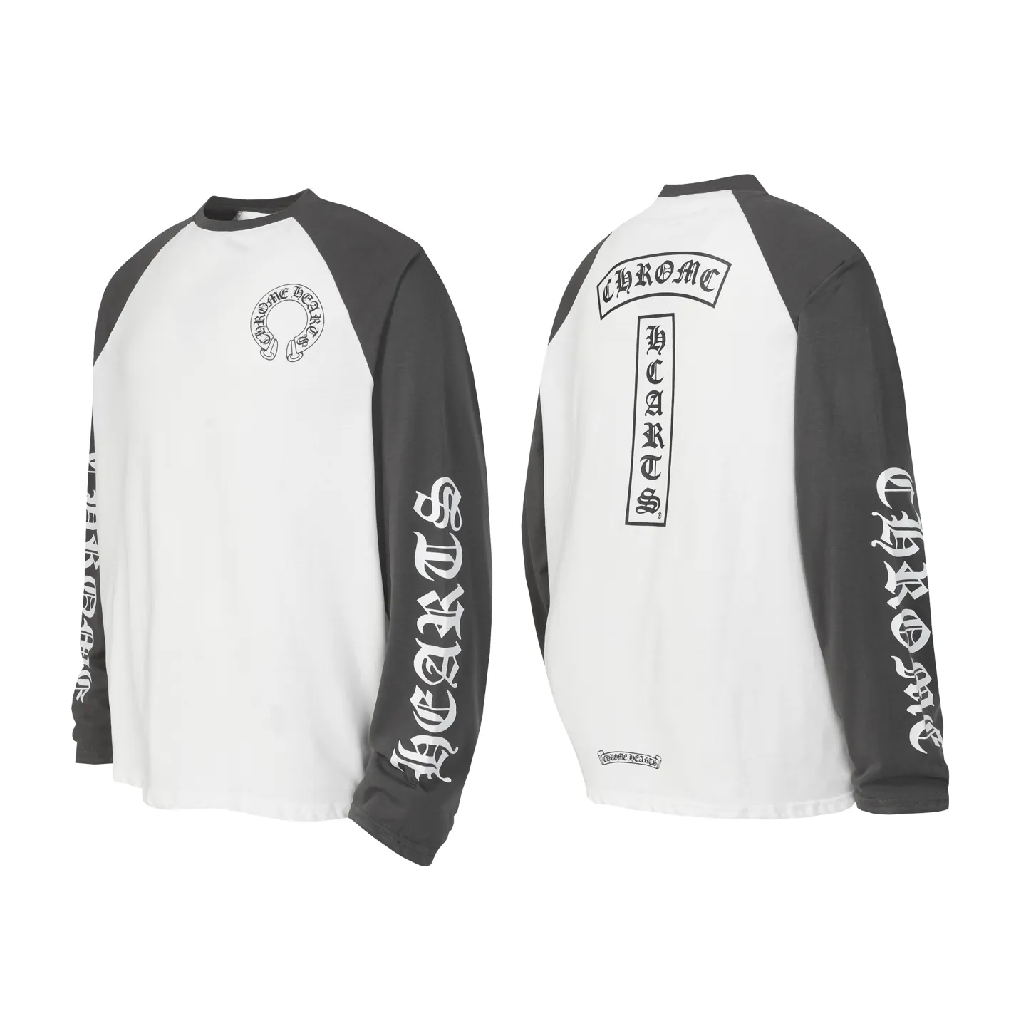 P150 Cross-border model, please do not place an order if you are looking for quality -Chrome Hearts/Chrome Hearts 23ss Sanskrit printed popular long-sleeved T-shirt -High weight, high density and high quality. The wool is soft, delicate and skin-friendly. It feels soft and silky. It has excellent warmth and skin-friendly properties. -Customized weaving and dyeing, no color difference. No matter the fabric or workmanship details, it beats the ordinary version on the market. -Colour: white with gray -Size: S M L XL